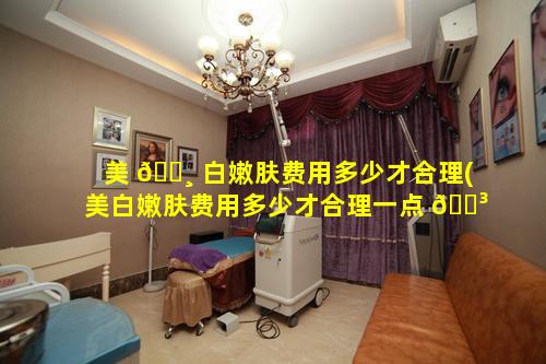 美 🕸 白嫩肤费用多少才合理(美白嫩肤费用多少才合理一点 🐳 )